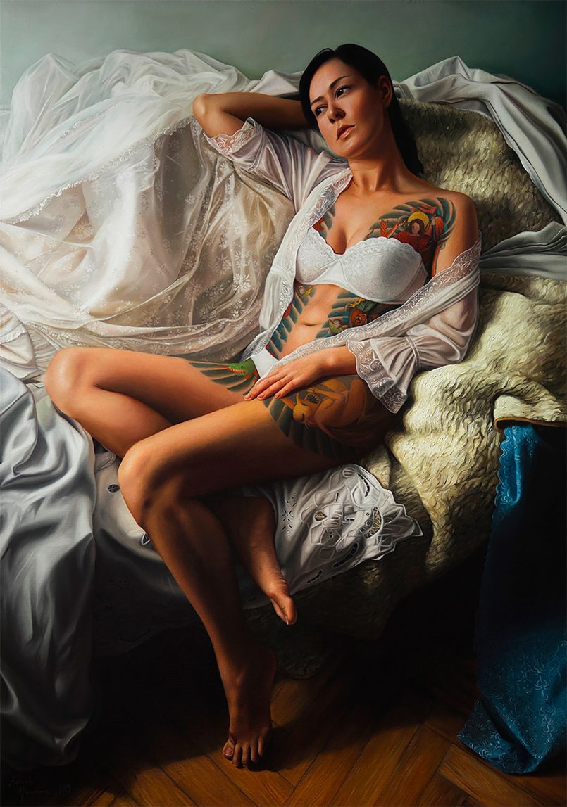 Skin As Canvas Marvelous Hyper Realist Paintings By Agnieszka Nienartowicz 9