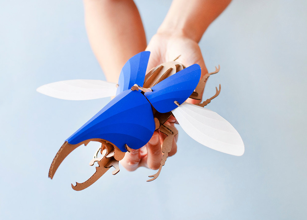 Smart Diy Paper Beetle Sculpture Kits By Assembli 5