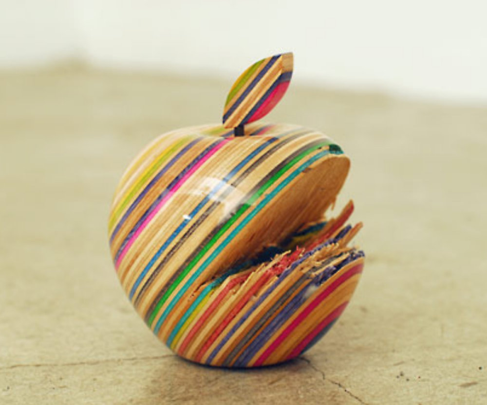 Stunning Colorful Sculptures Made Out Of Old Skateboards By Haroshi 1