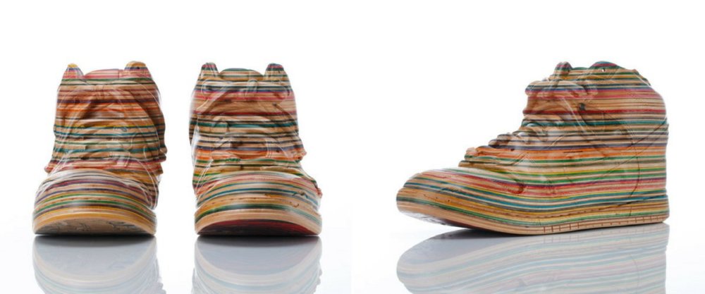 Stunning Colorful Sculptures Made Out Of Old Skateboards By Haroshi 2