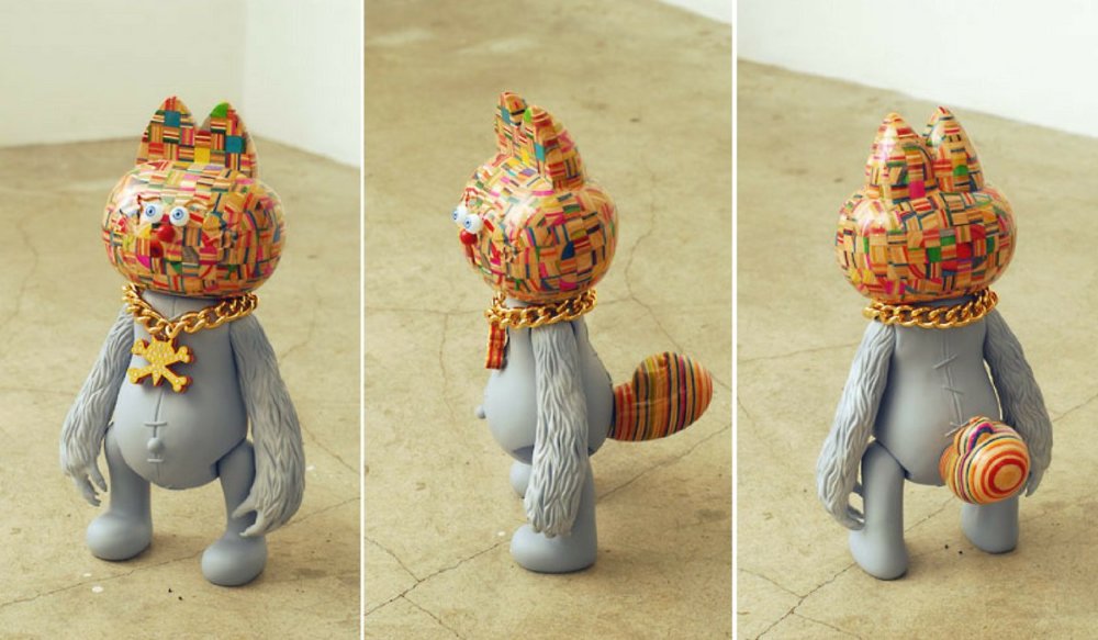 Stunning Colorful Sculptures Made Out Of Old Skateboards By Haroshi 5