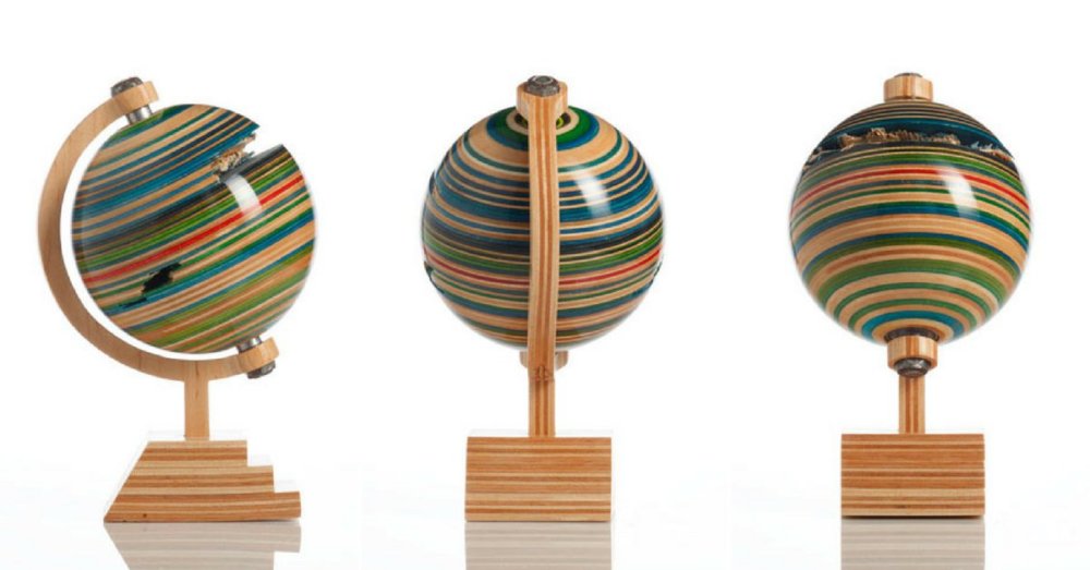 Stunning Colorful Sculptures Made Out Of Old Skateboards By Haroshi 9
