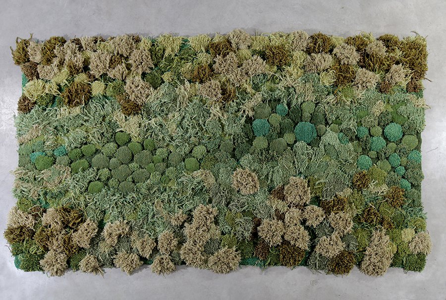 Stunning Rug Artworks That Mimic Pastures And Mossy Textures By Alexandra Kehayoglou 15