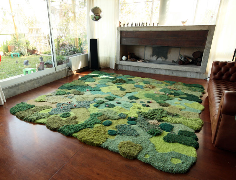 Stunning Rug Artworks That Mimic Pastures And Mossy Textures By Alexandra Kehayoglou 2