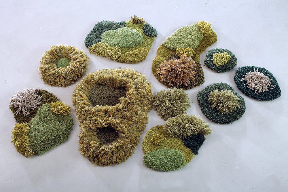 Stunning Rug Artworks That Mimic Pastures And Mossy Textures By Alexandra Kehayoglou 7