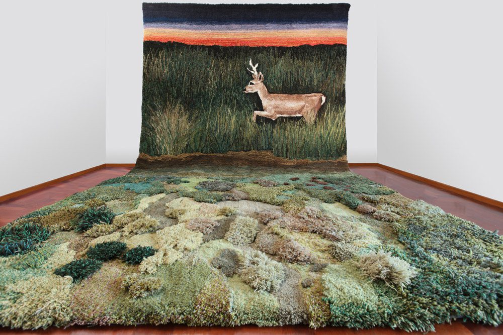 Stunning Rug Artworks That Mimic Pastures And Mossy Textures By Alexandra Kehayoglou 8