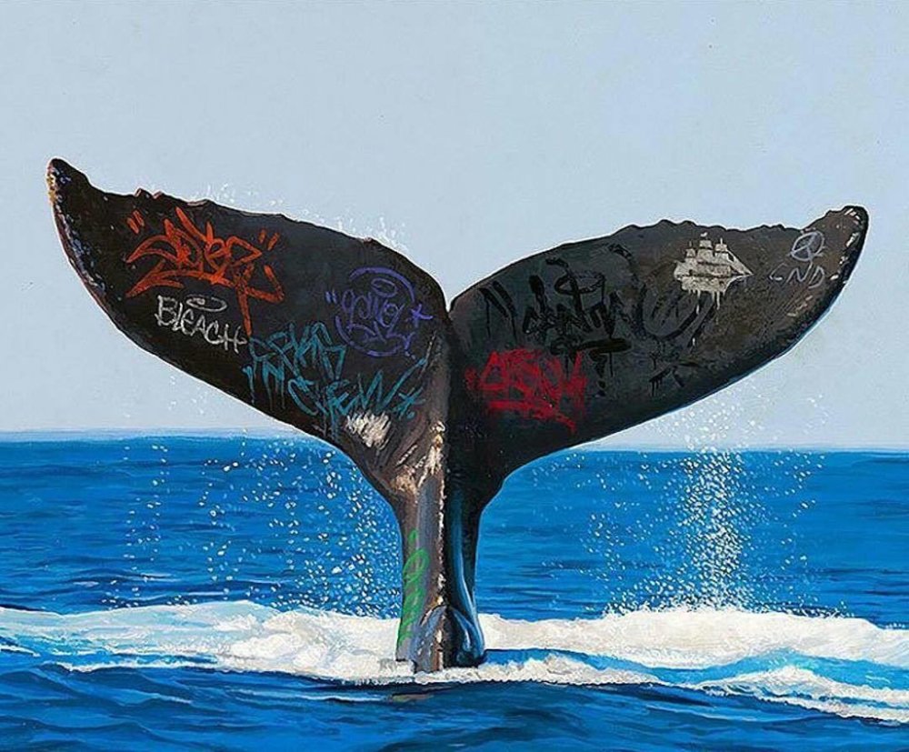 Surreal Human Print Speculative Paintings Of Graffiti Made On Unlikely Places By Josh Keyes 2