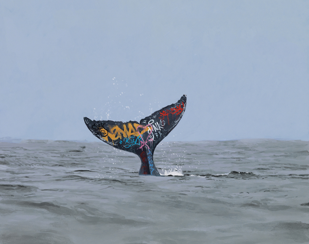 Surreal Human Print Speculative Paintings Of Graffiti Made On Unlikely Places By Josh Keyes 3
