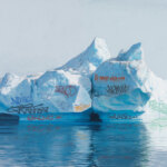 Surreal human print: speculative paintings of graffiti made on unlikely places by Josh Keyes