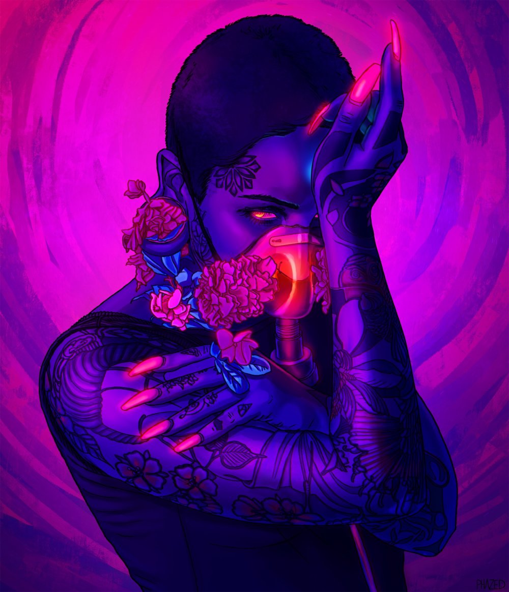 The Psychedelic Dark And Erotic Digital Art Of Phazed 14