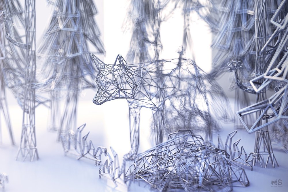 The Wires Beautiful Digital Sculptures By Matt Szulik 4
