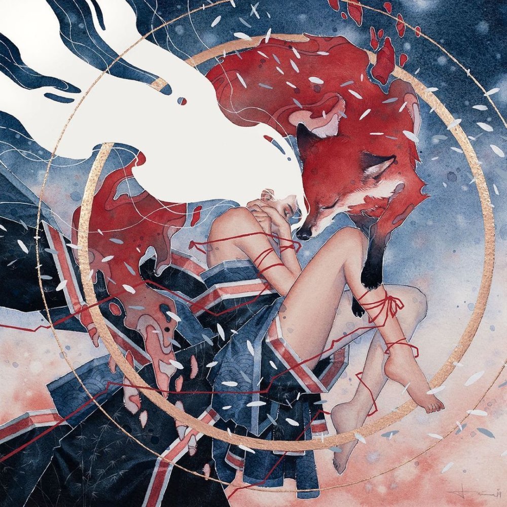 Whimsical And Ethereal Watercolors Of Women In Deep Moments Of Intimacy By Hieu Nguyen 8