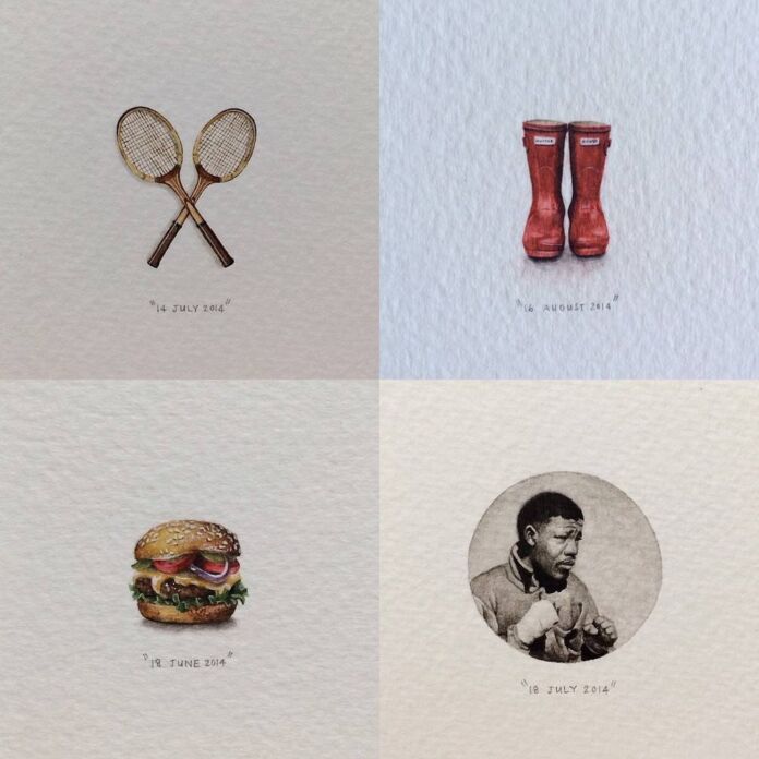 365 Postcards For Ants a tiny illustrations series by Lorraine Loots