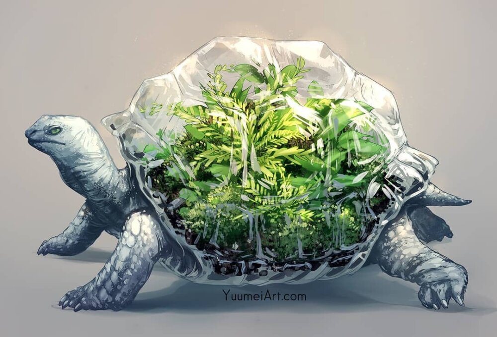 Clever Illustrations Of Animals Turned Into Aquariums And Terrariums By Wenqing Yan 1