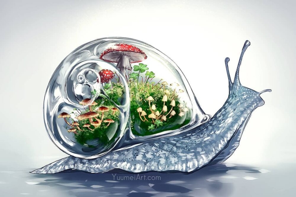 Clever Illustrations Of Animals Turned Into Aquariums And Terrariums By Wenqing Yan 5