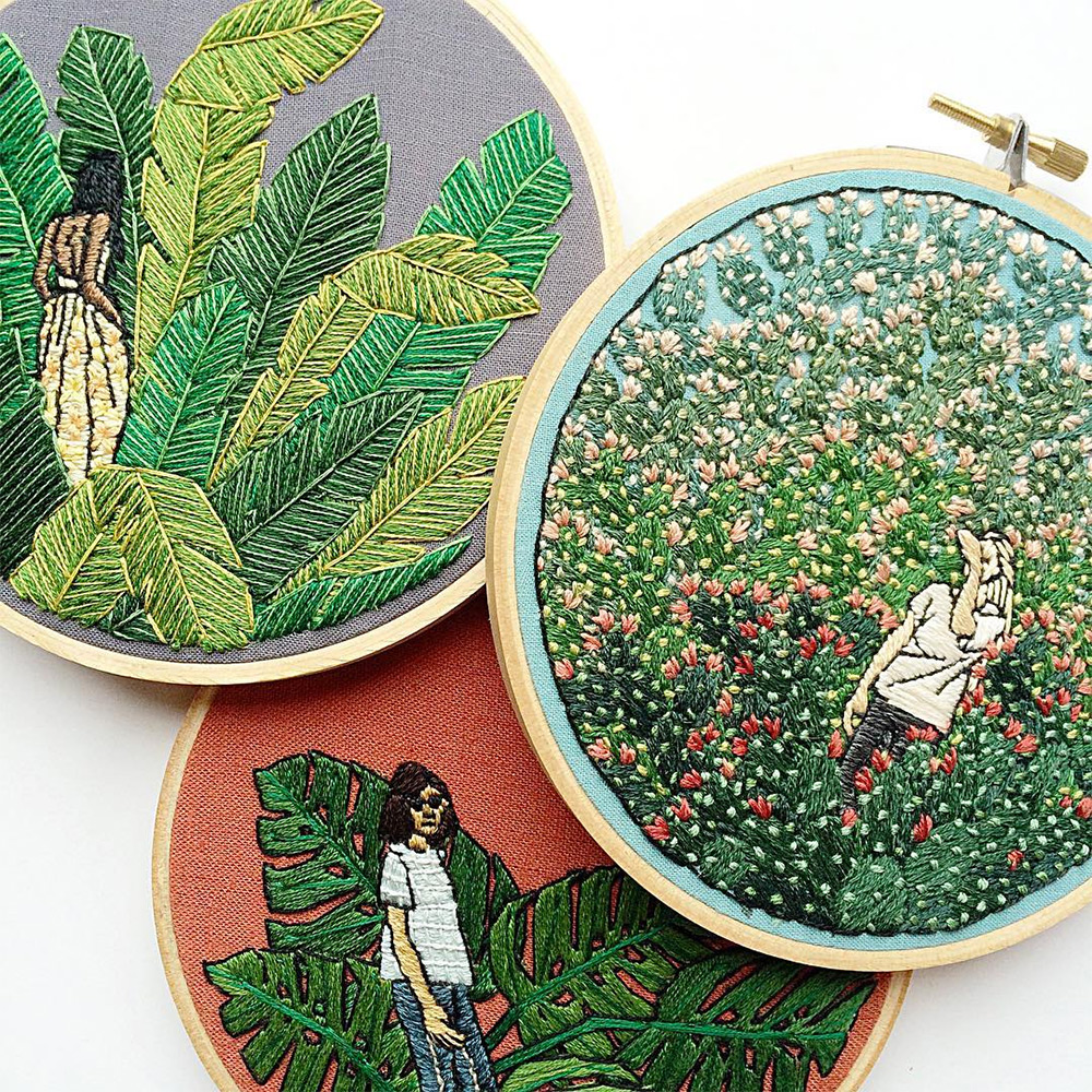 Enchanting Embroidery Art Inspired By Houseplants And Vintage Decor By Sarah K Benning 10