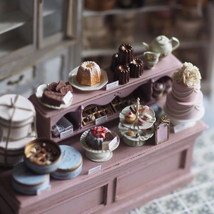 Enchanting Miniature Antique Dollhouse Furniture By Kiyomi 28