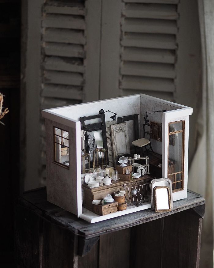 Enchanting Miniature Antique Dollhouse Furniture By Kiyomi 5