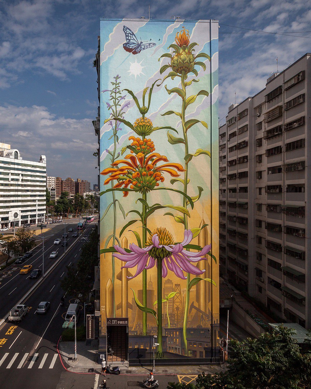 Marvelous Giant Murals Of Weeds In Bloom By Mona Caron 1