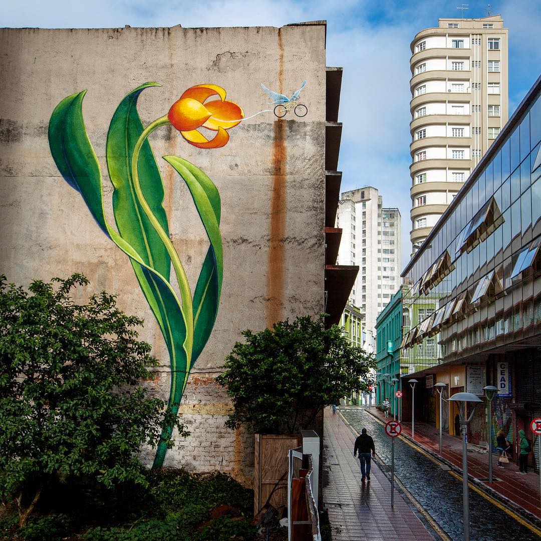 Marvelous Giant Murals Of Weeds In Bloom By Mona Caron 7