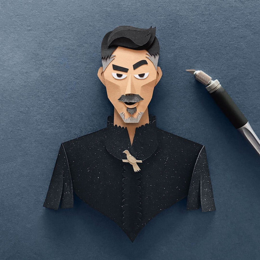 Meticulous Paper Cutting Illustrations Of Pop Culture Icons By Robbin Gregorio 12