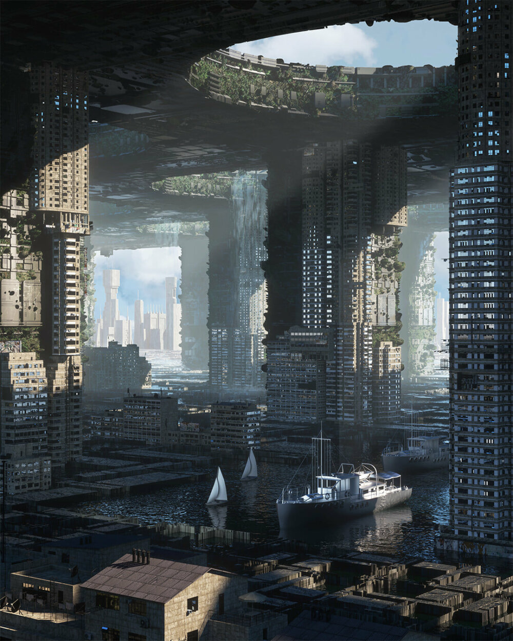 Overpopulated The Dystopian Cities And Futuristic Landscapes Of Annibale Siconolfi 9