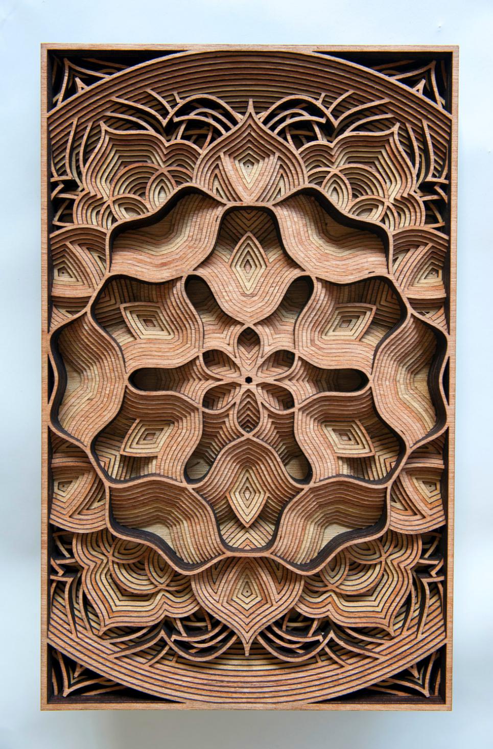 Stunning Laser Cut Wood Relief Sculptures By Gabriel Schama 3