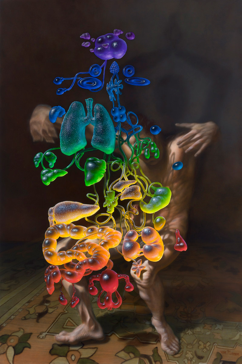 Surreal Gummy Candy The Vibrant And Colorful Photo Realistic Paintings Of Christian Rex Van Minnen 7