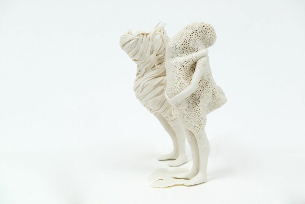 The Surreal Sculptures Of Figures Fused With Organic Forms By Claudia Fontes 7
