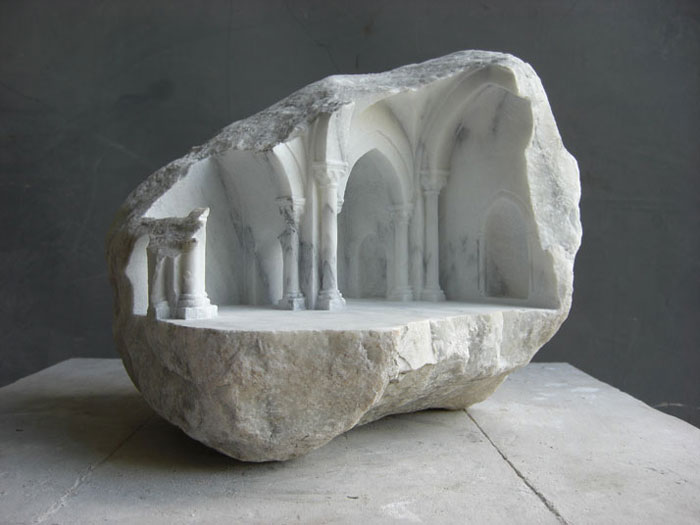 Classical Architecture Carved Into Stones And Marble Blocks By Matthew Simmonds 10