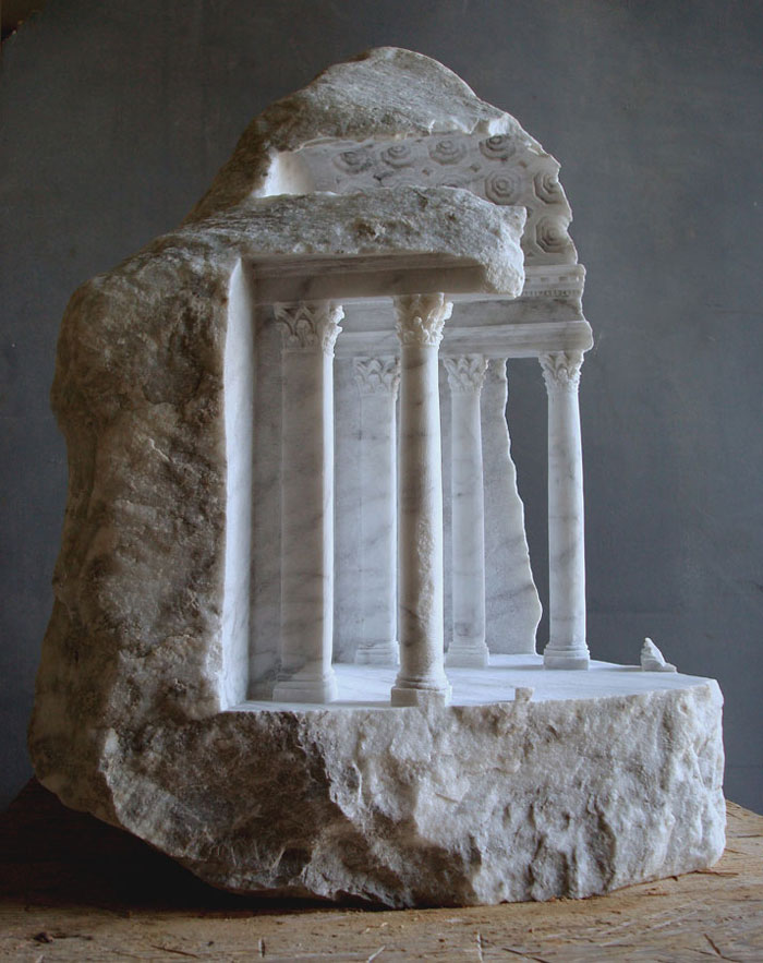 Classical Architecture Carved Into Stones And Marble Blocks By Matthew Simmonds 13