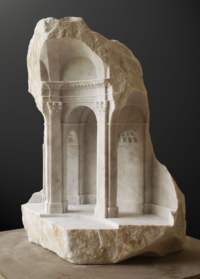 Classical Architecture Carved Into Stones And Marble Blocks By Matthew Simmonds 15