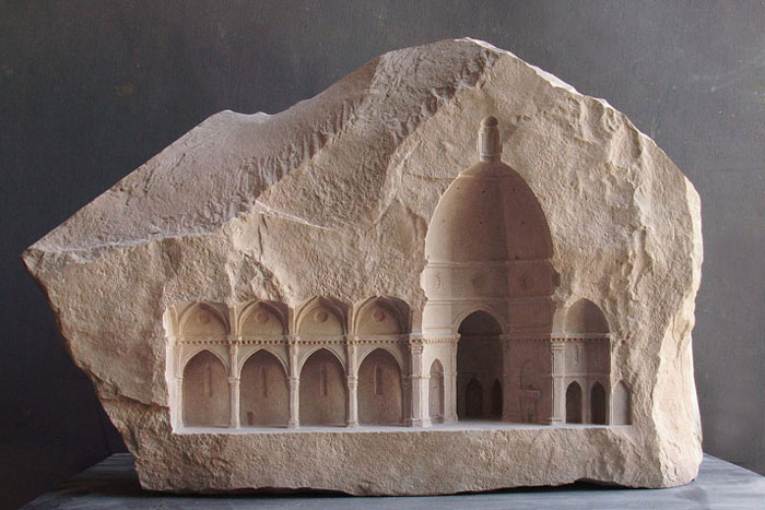 Classical Architecture Carved Into Stones And Marble Blocks By Matthew Simmonds 2