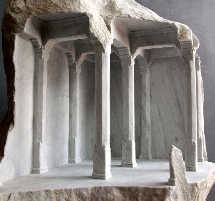 Classical Architecture Carved Into Stones And Marble Blocks By Matthew Simmonds 4