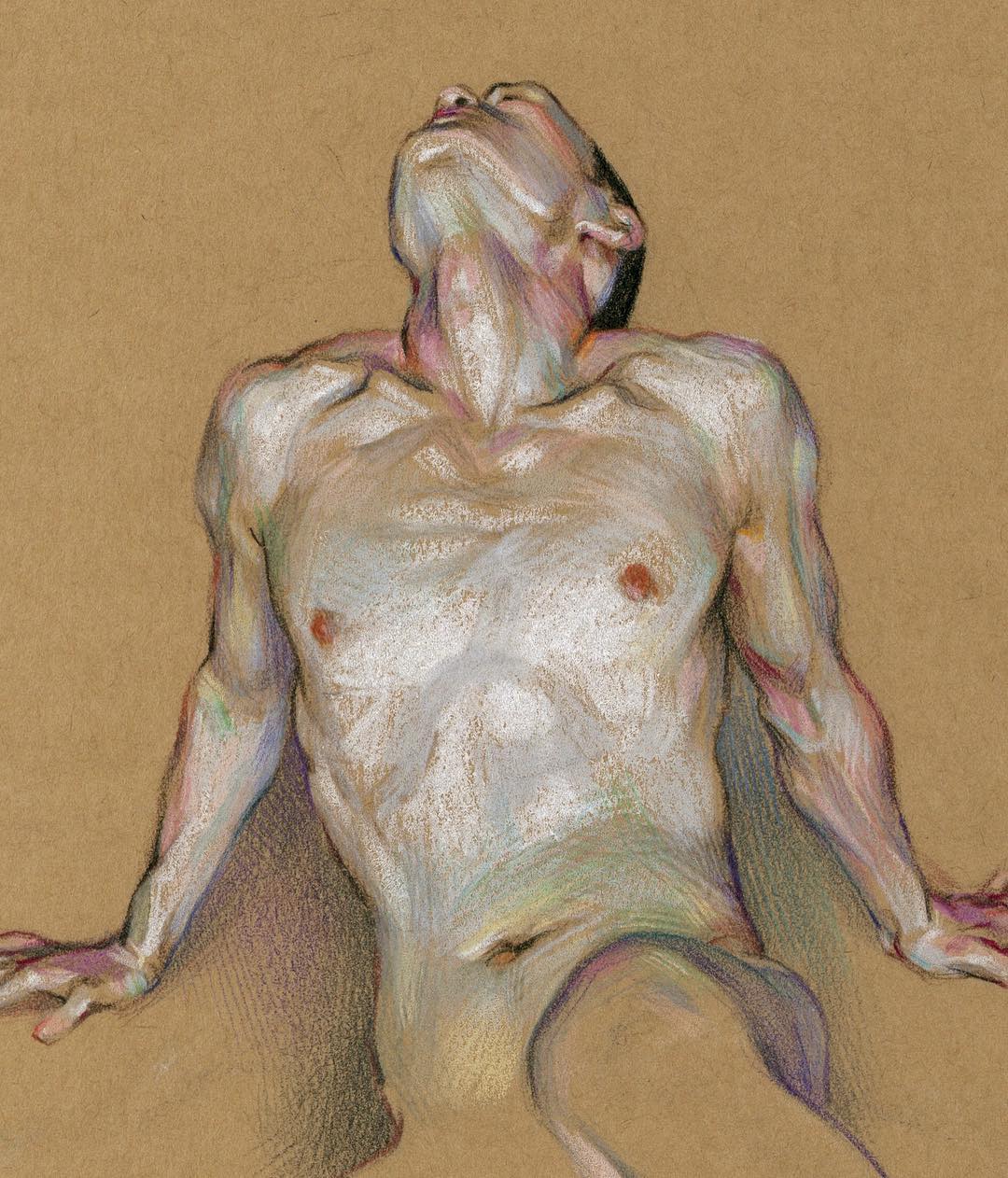Expressive Anatomical Colored Pencil Drawings By Wanjin Gim 16