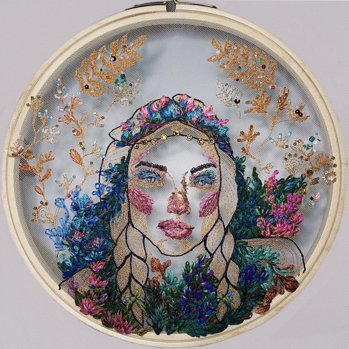 Extraordinary Embroidered Portraits And Illustrations By Katerina Marchenko 2