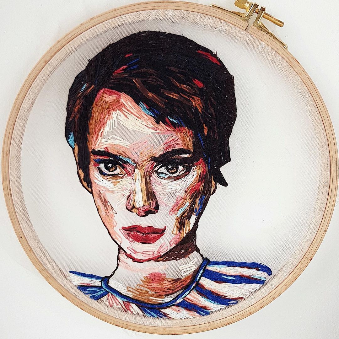 Extraordinary Embroidered Portraits And Illustrations By Katerina Marchenko 4