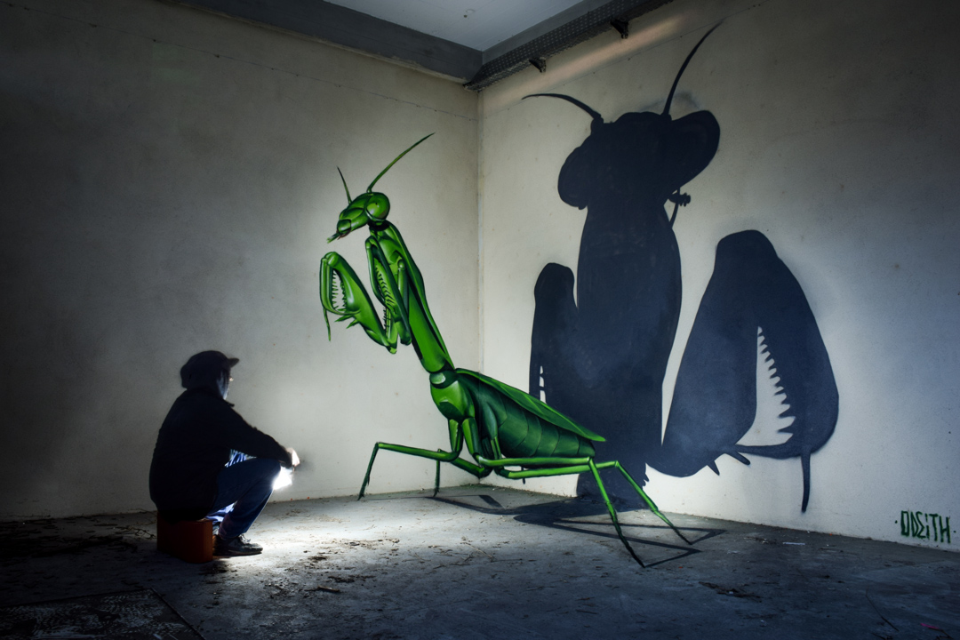 Impressive Large Scale Murals Of Giant Insects By Sergio Odeith 10