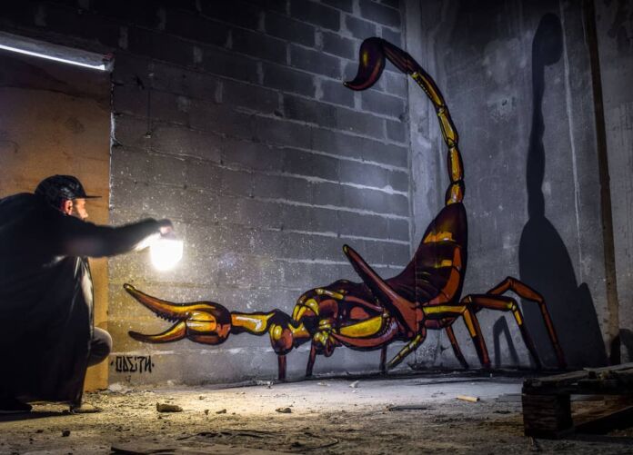 Odeith's giant insects: massive murals transform walls with ...