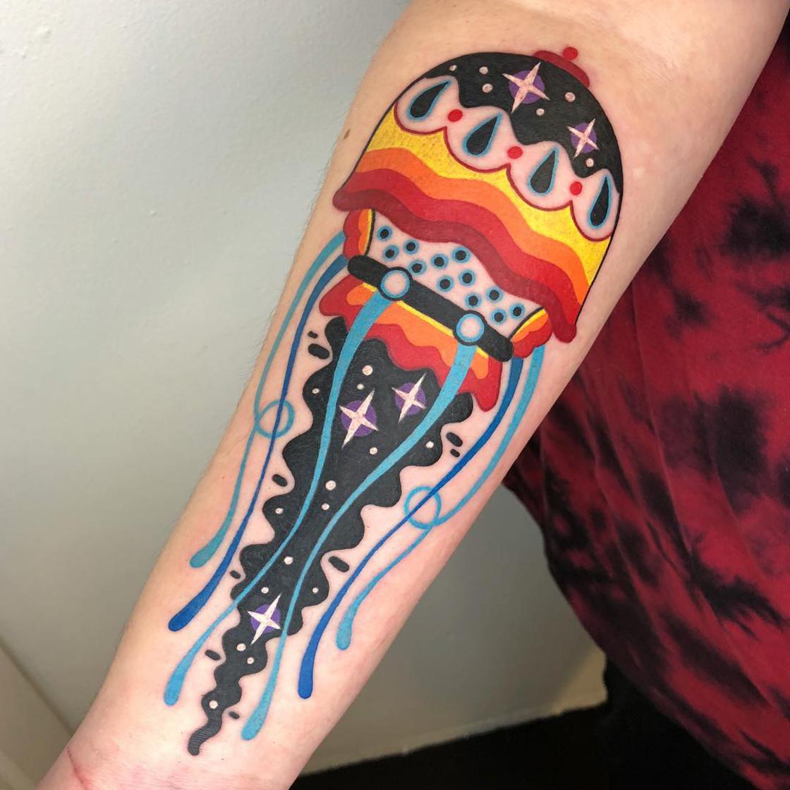 Multicolored Vintage Tattoos By Winston The Whale 13