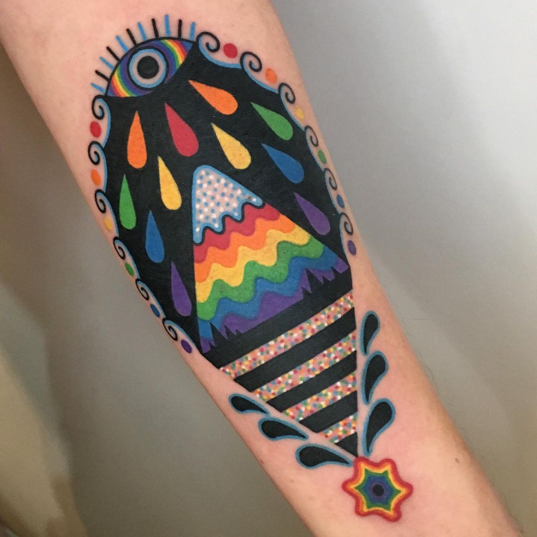 Multicolored Vintage Tattoos By Winston The Whale 14