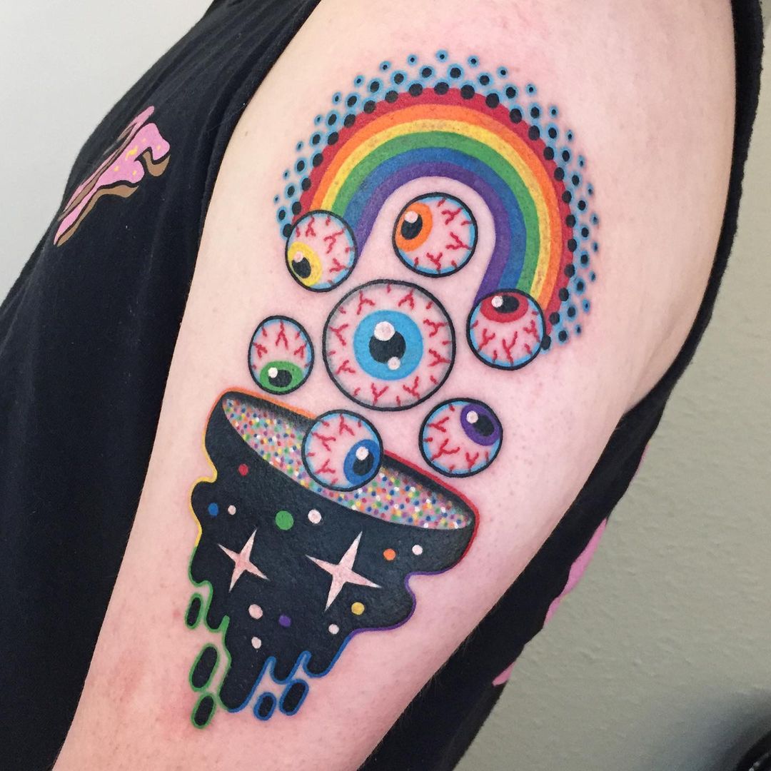 Multicolored Vintage Tattoos By Winston The Whale 18
