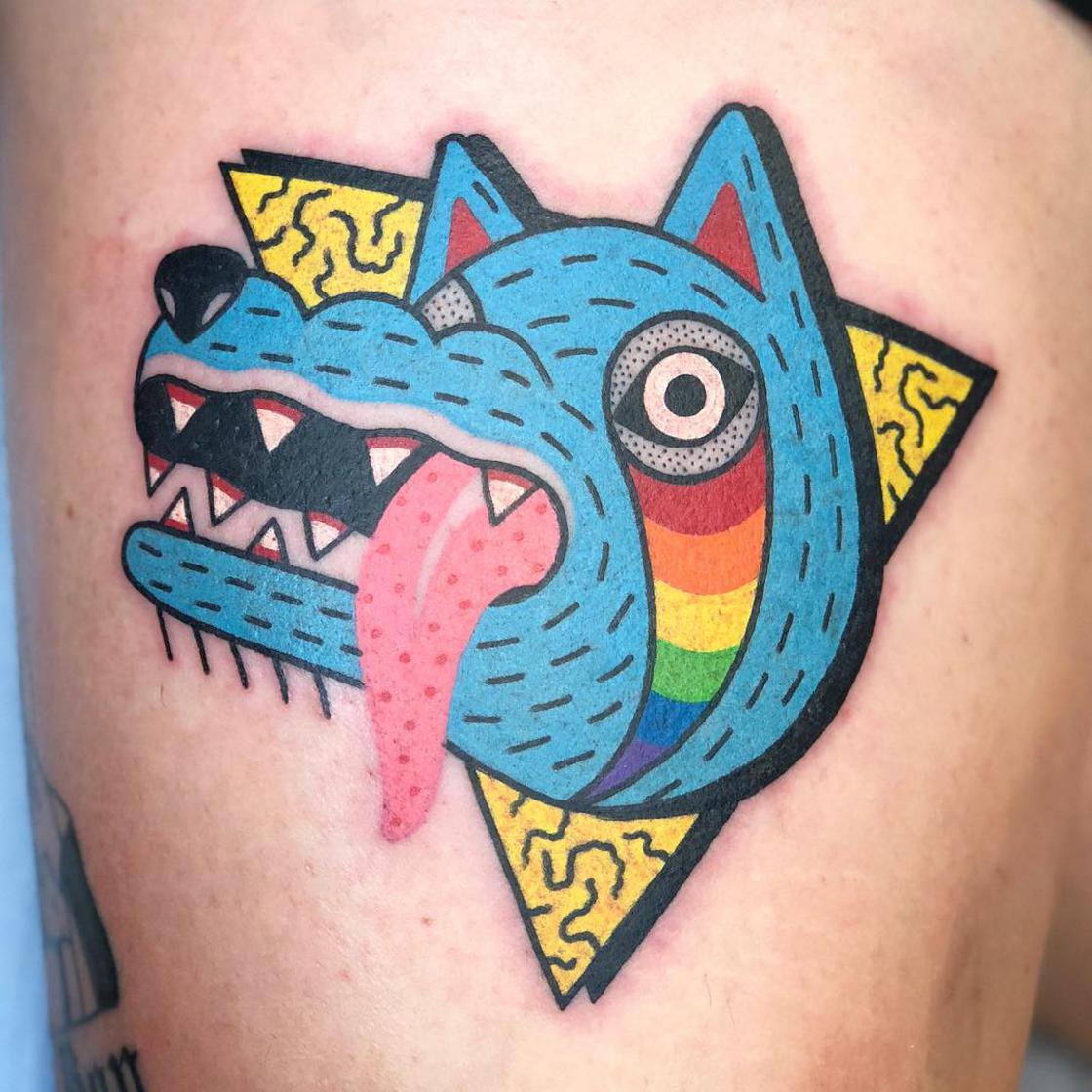 Multicolored Vintage Tattoos By Winston The Whale 4