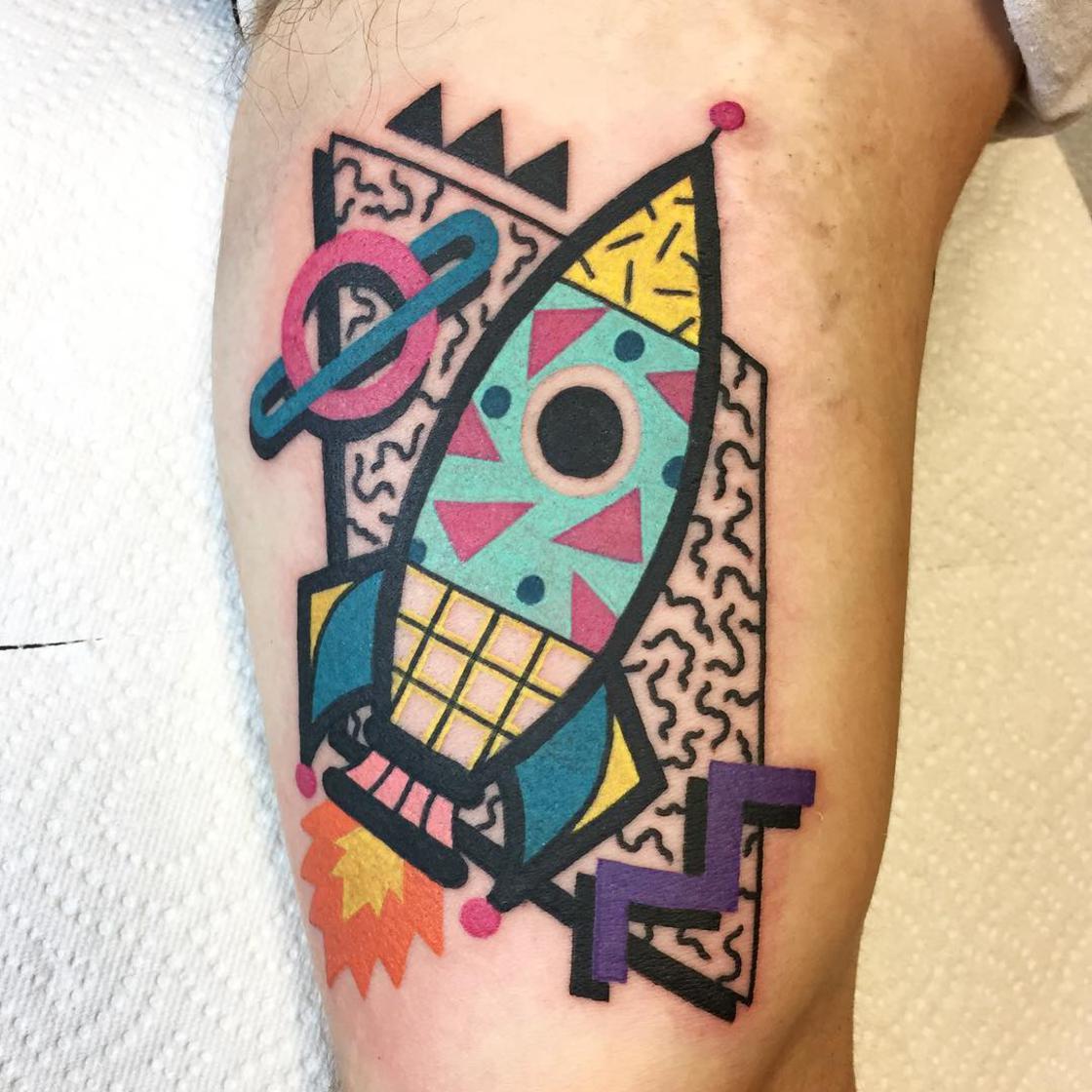 Multicolored Vintage Tattoos By Winston The Whale 8