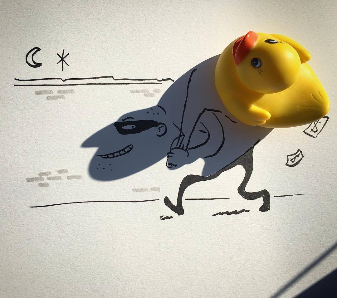Shadows Turned Into Amusing And Creative Doodles By Vincent Bal 1