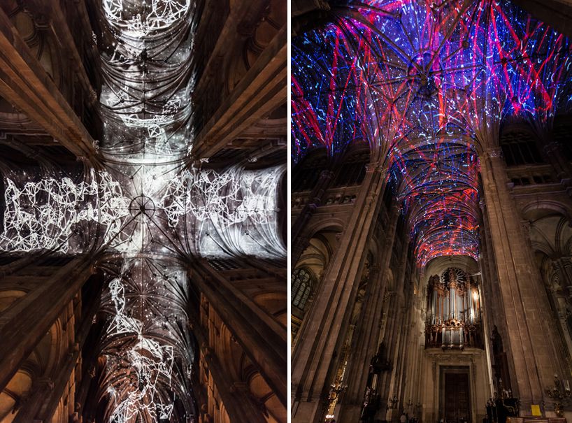 Voutes Celestes Amazing Virtual Reality Skies Projected Above A Parisian Church By Miguel Chevalier 10