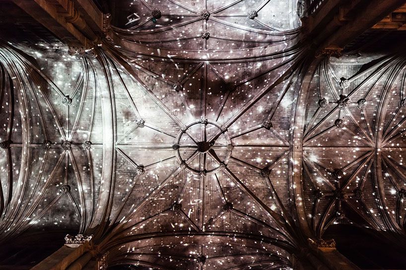 Voutes Celestes Amazing Virtual Reality Skies Projected Above A Parisian Church By Miguel Chevalier 12