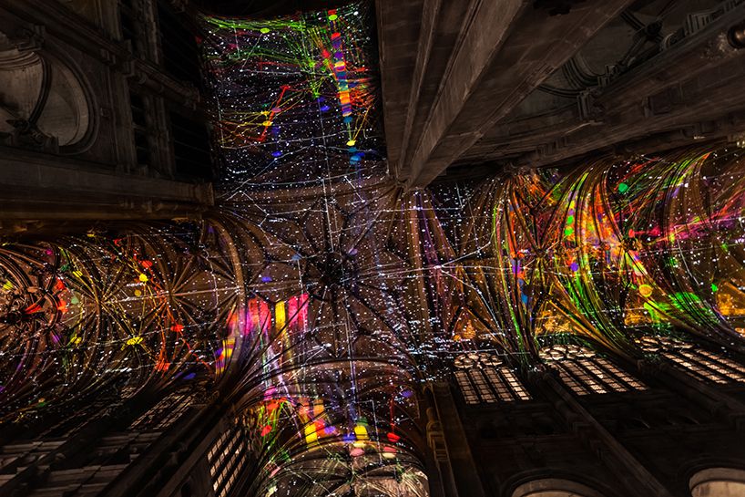 Voutes Celestes Amazing Virtual Reality Skies Projected Above A Parisian Church By Miguel Chevalier 8