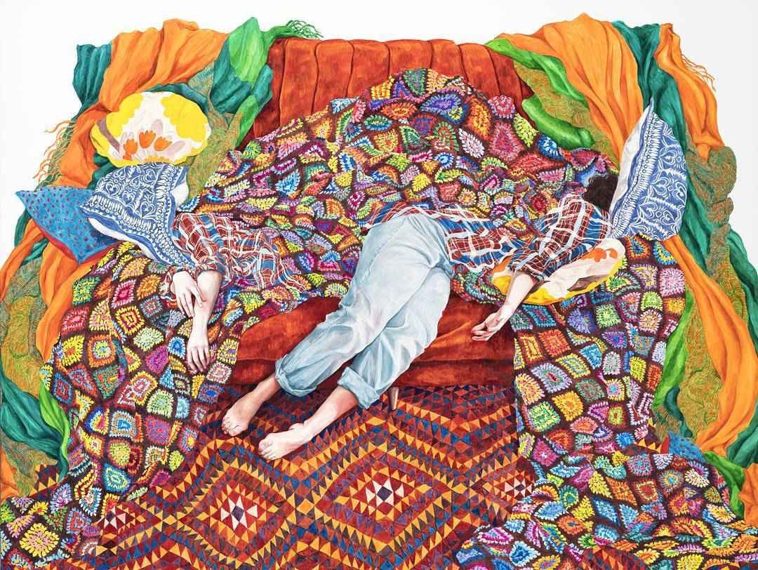 Energetic Paintings Full Of Patterns On Children Adventures By Monica Rohan 11