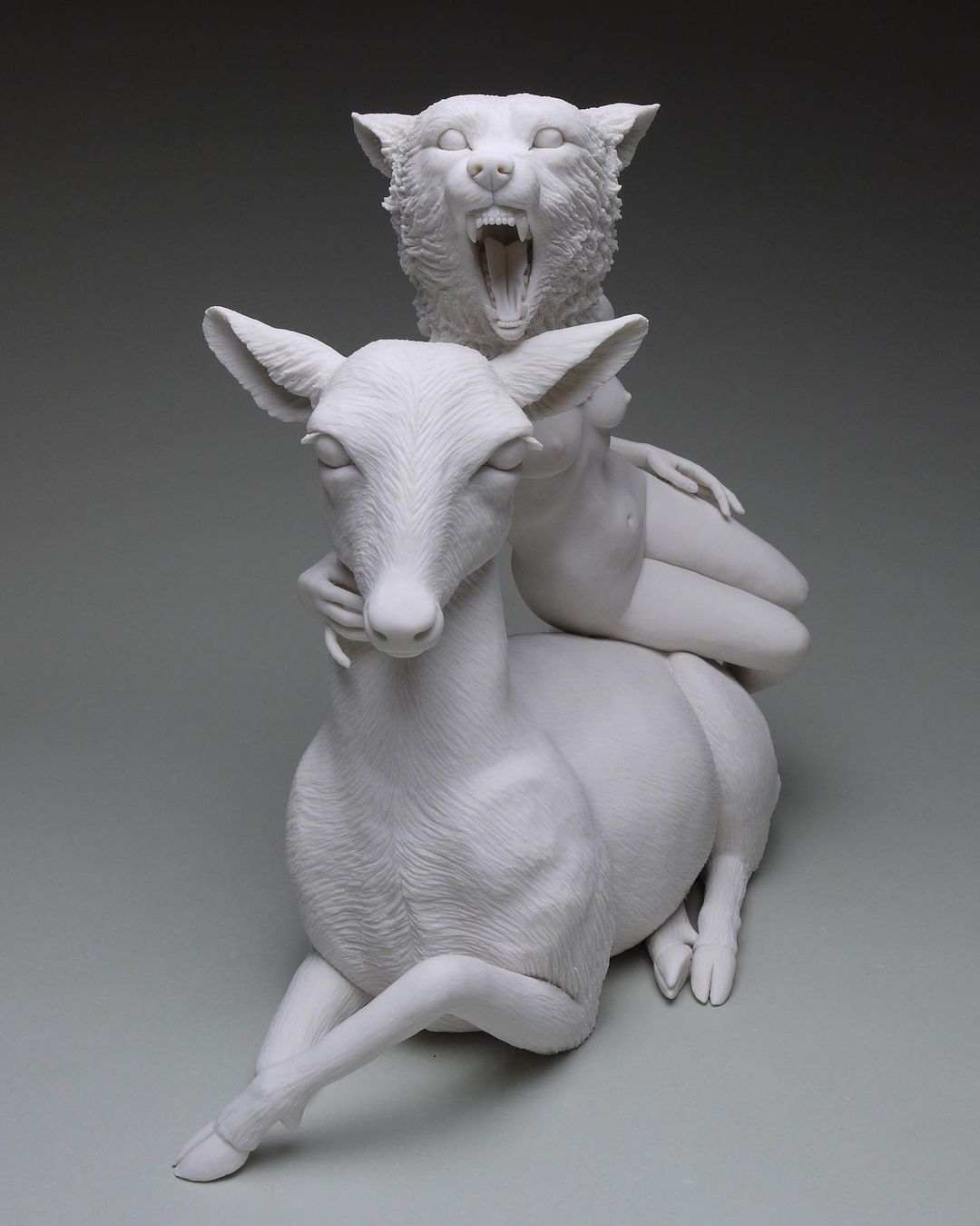 Fabulous Sculptures Of Human Animal Hybrids By Crystal Morey 5
